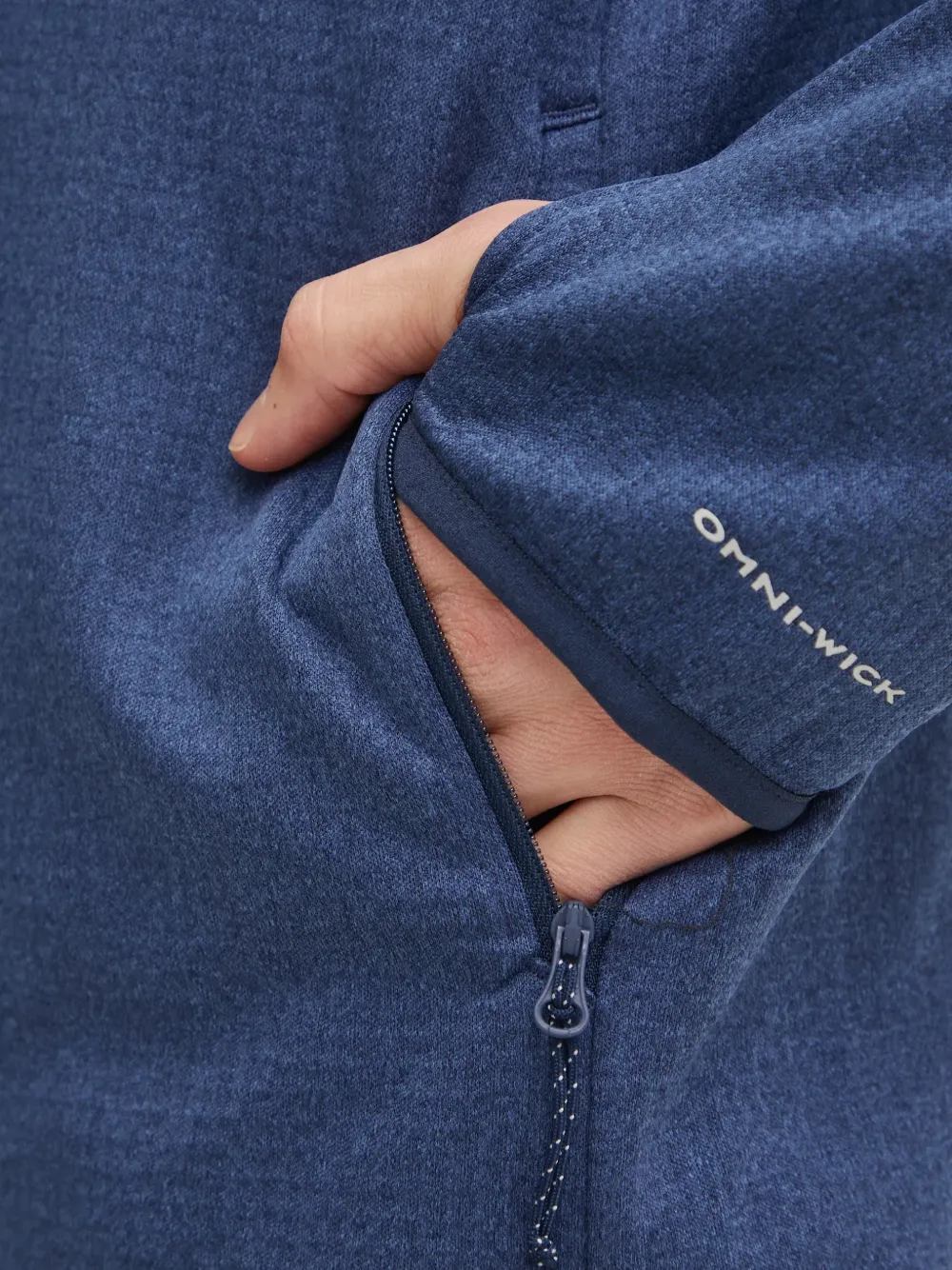 Columbia Park View™ jack met rits Blauw