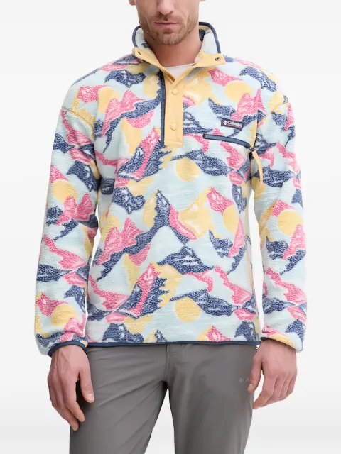 Columbia patterned buttoned fleece