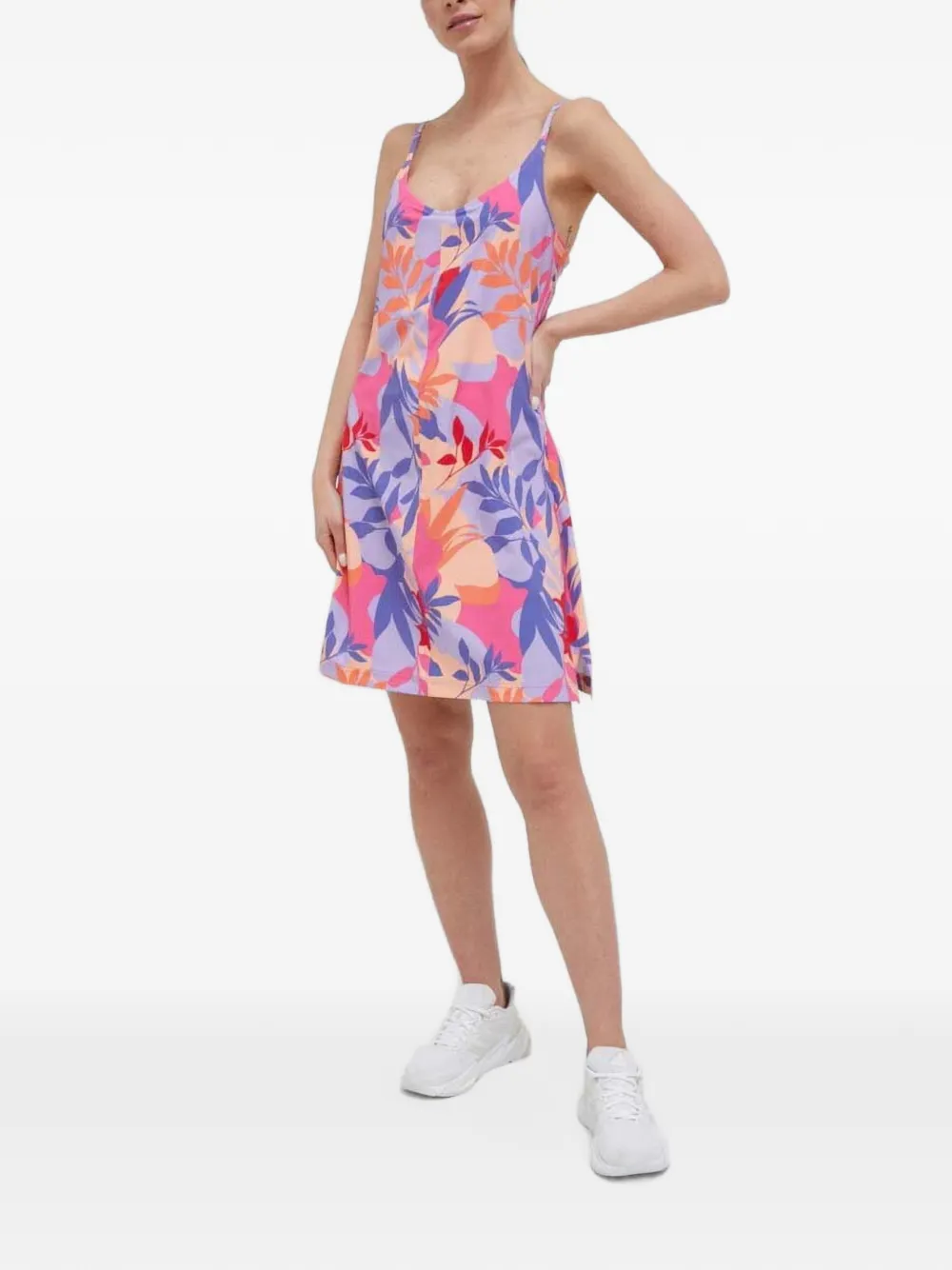 Columbia robe courte à fleurs - Violet