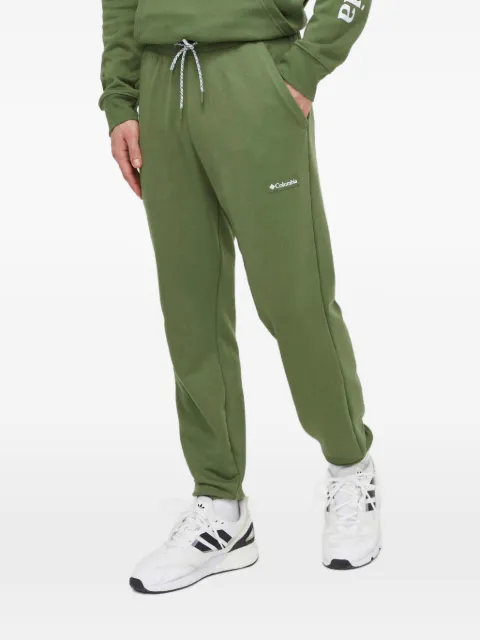 Columbia logo-patch drawstring track pants
