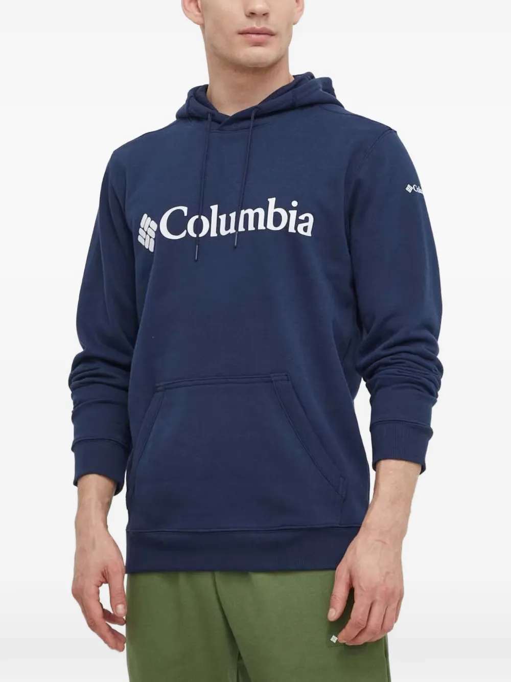 Columbia logo hoodie - Blu