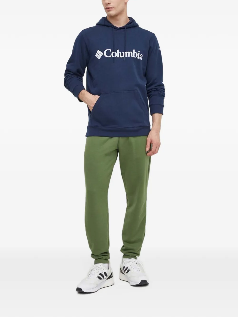 Columbia logo hoodie Blauw