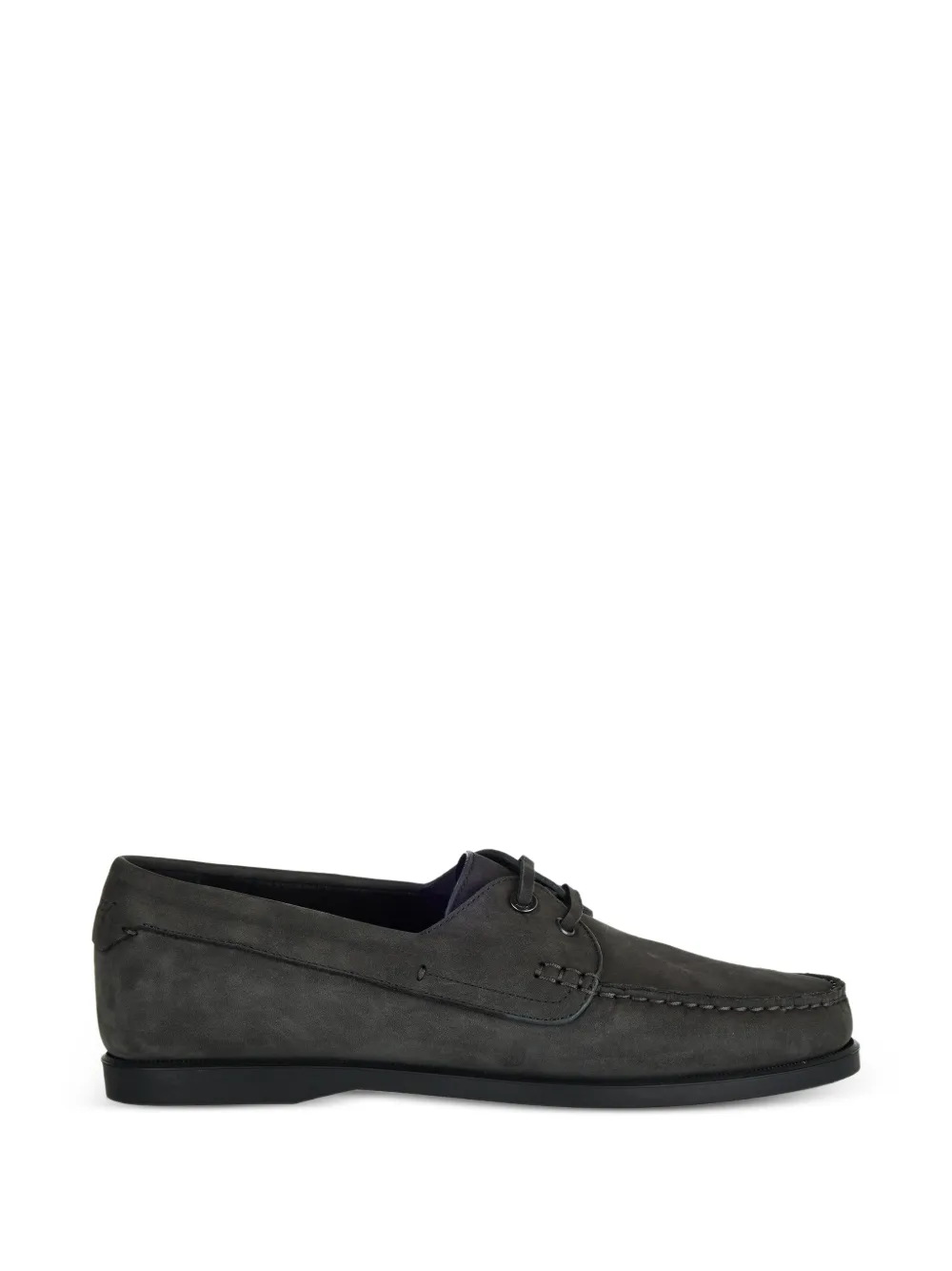 Brioni City lace-up boat shoes - Grigio