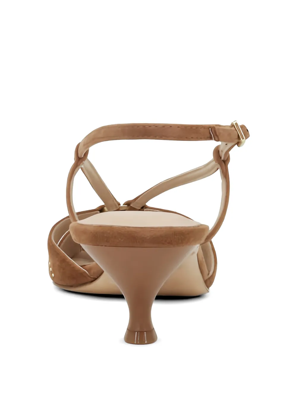 L'Agence Adavi pumps met hak Bruin