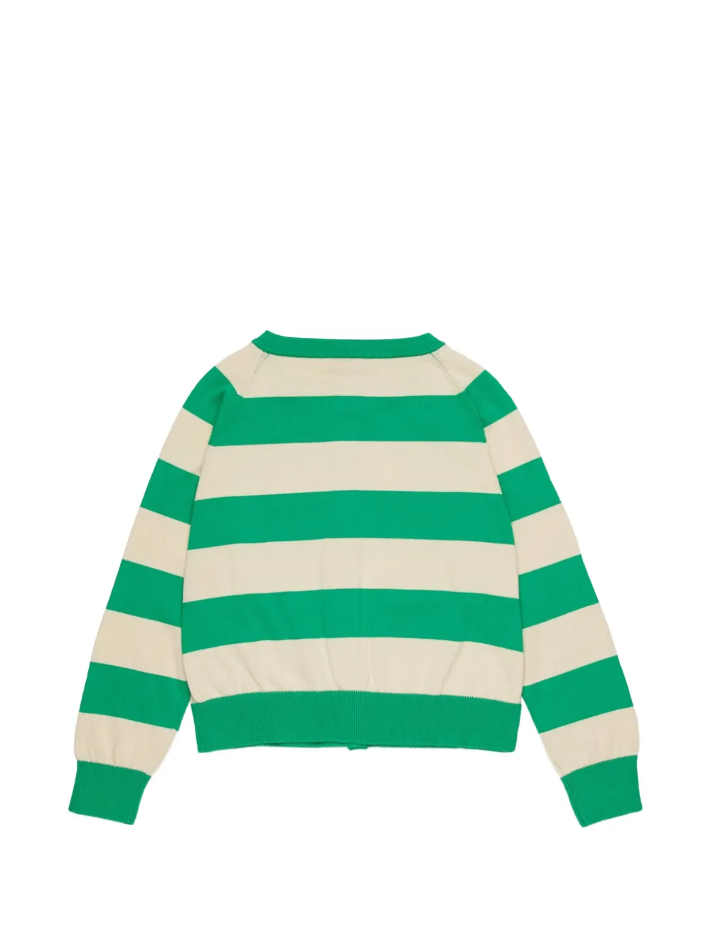  Max&co. Kids Striped Buttoned Cardigan - Green 