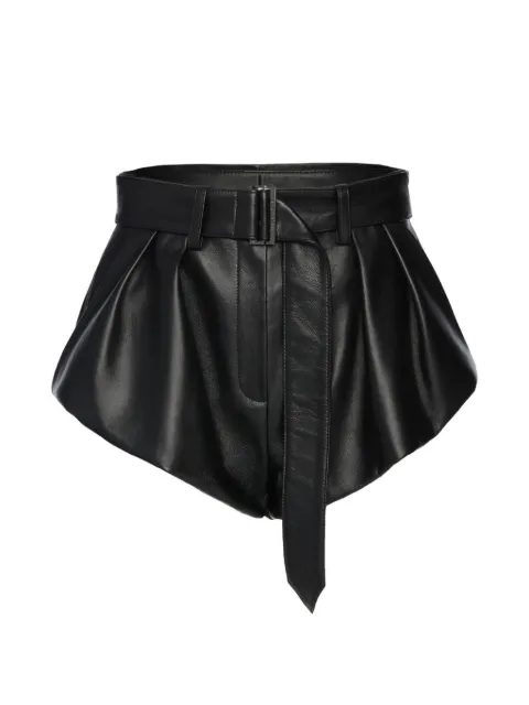 Magda Butrym belted leather shorts
