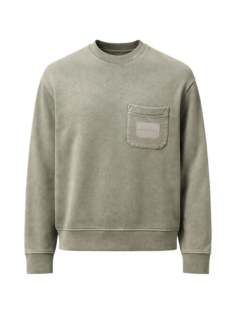 Emporio Armani patch-pocket sweatshirt - Grigio