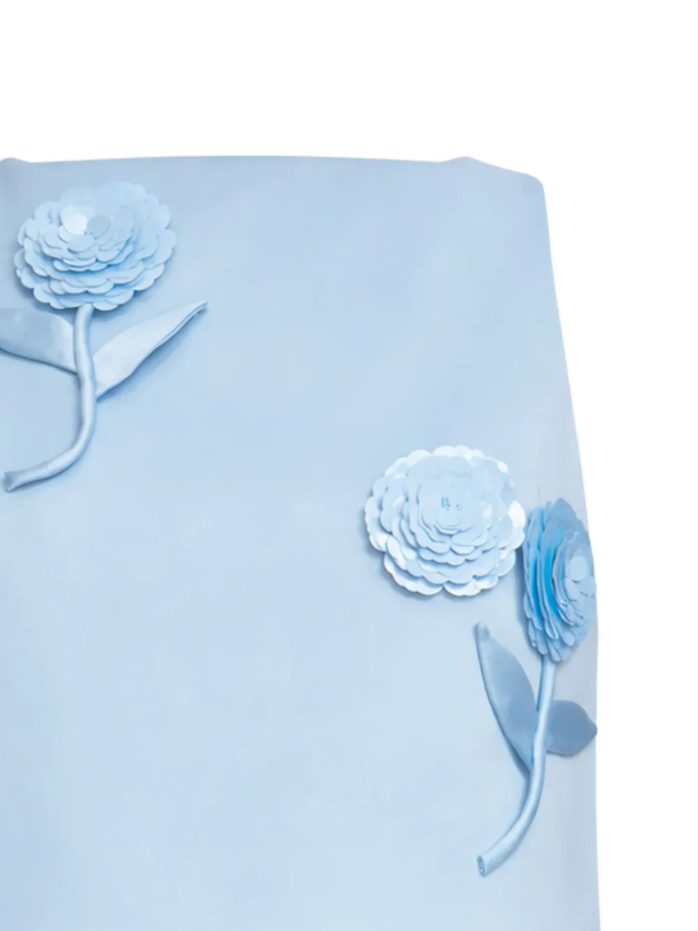 Self-Portrait Top met 3D-bloem Blauw