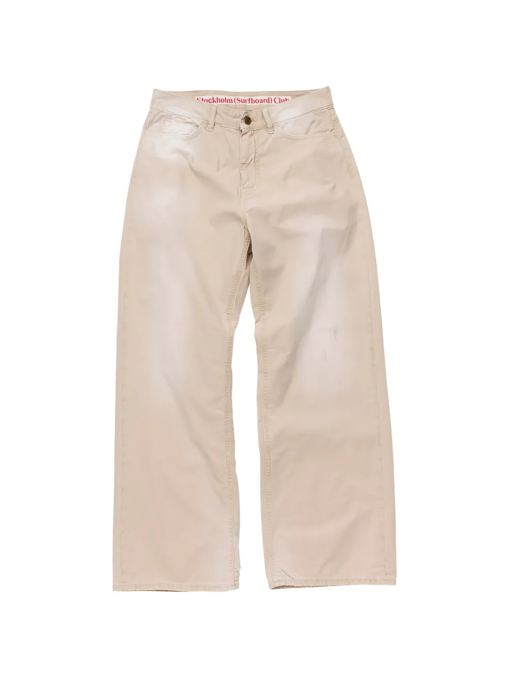 Stockholm Surfboard Club wide-leg trousers - Toni neutri
