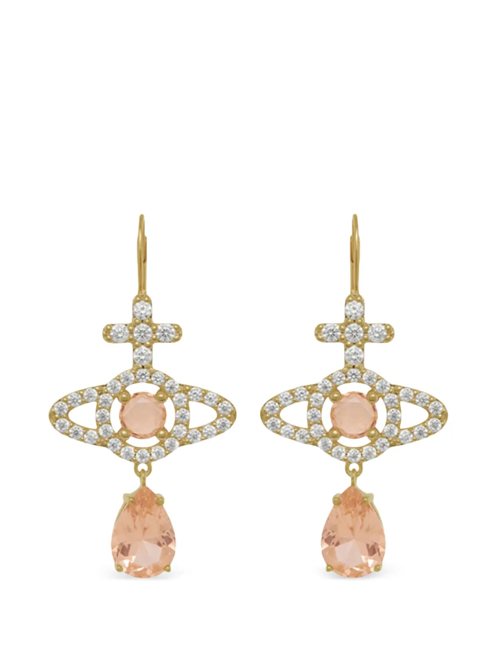 Vivienne Westwood tear-drop earrings - Gold