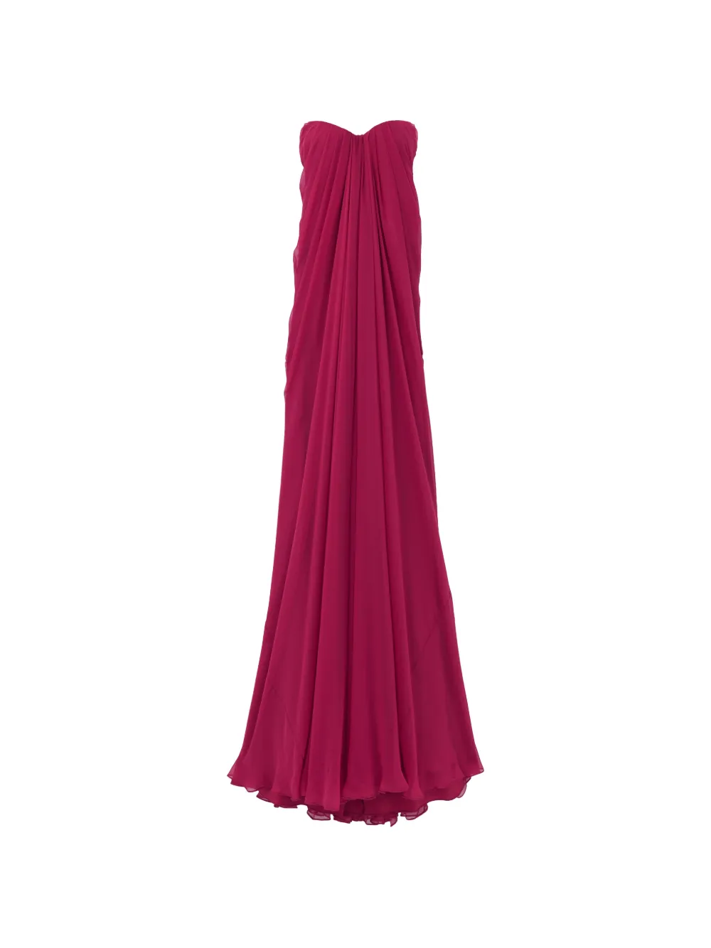 Alexander McQueen draped maxi dress - Rosa