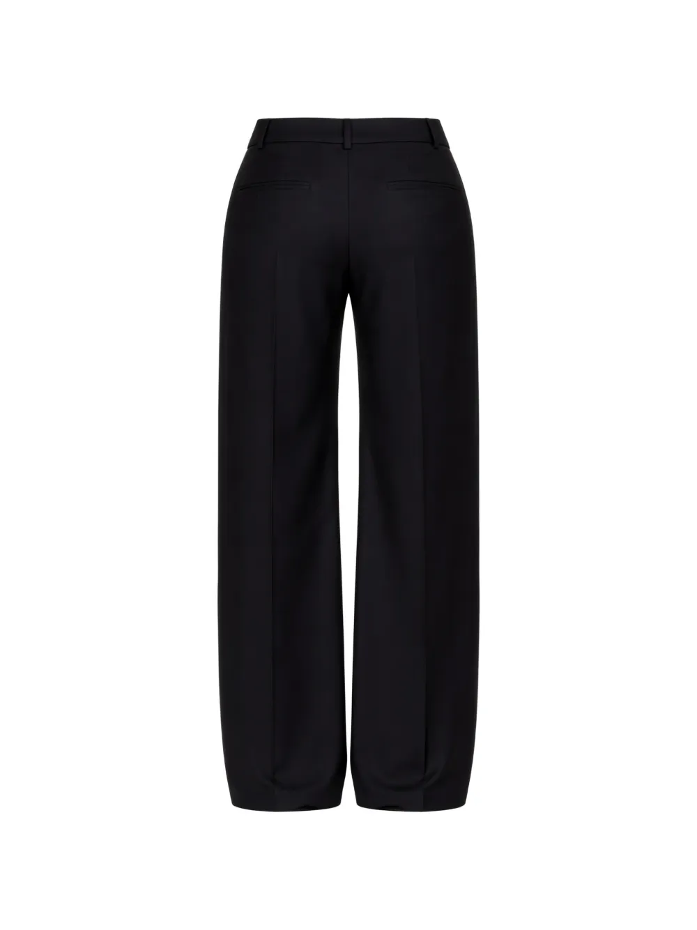 Loulou Straight broek Zwart