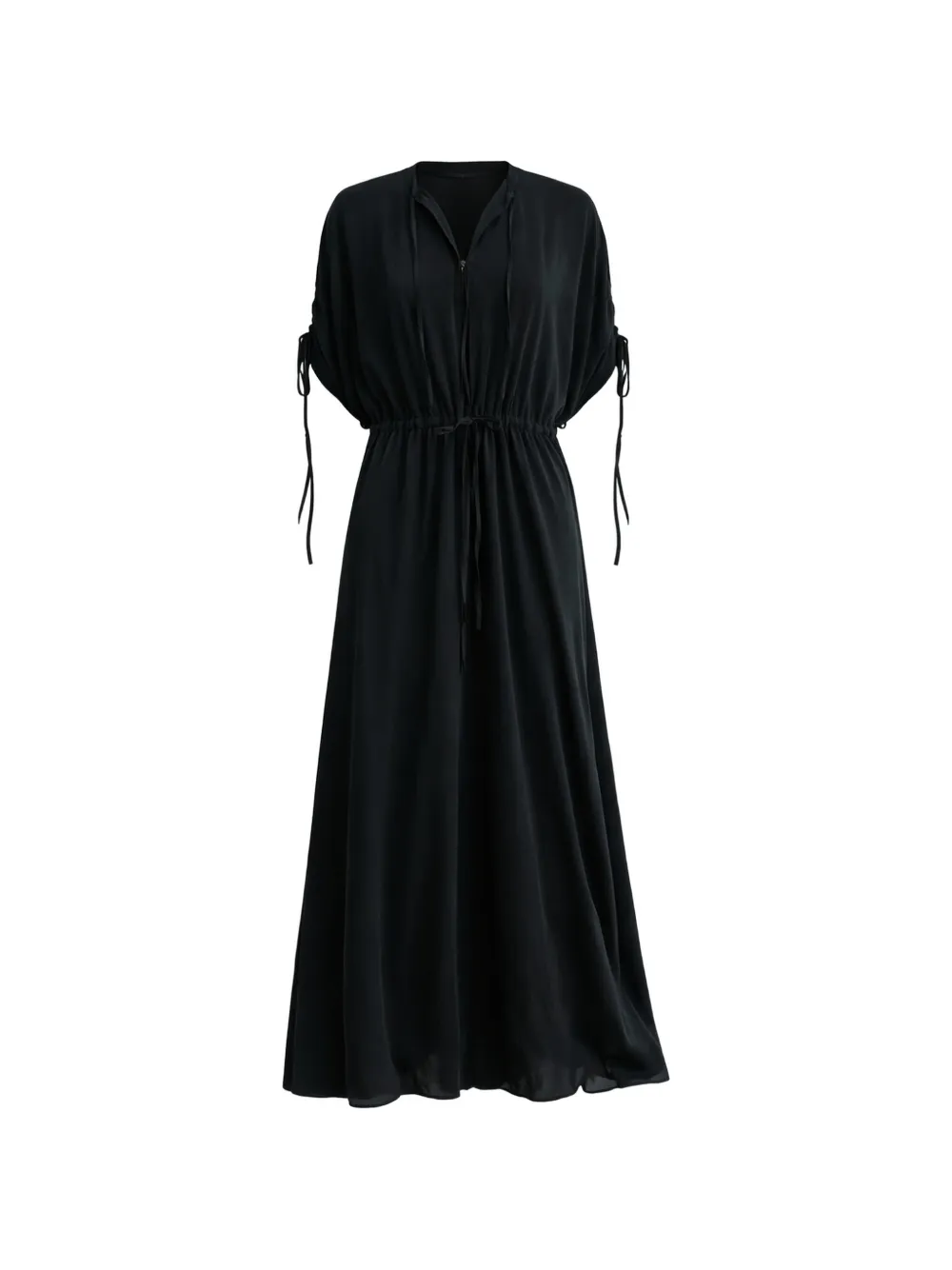 PSOPHIA drawstring midi dress - Nero