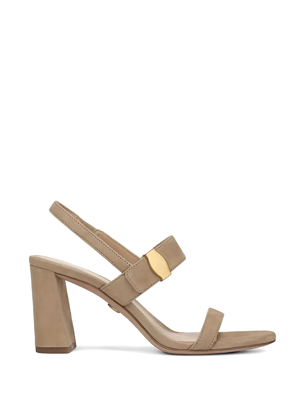 Veronica Beard Genetta buckle strap sandals Beige