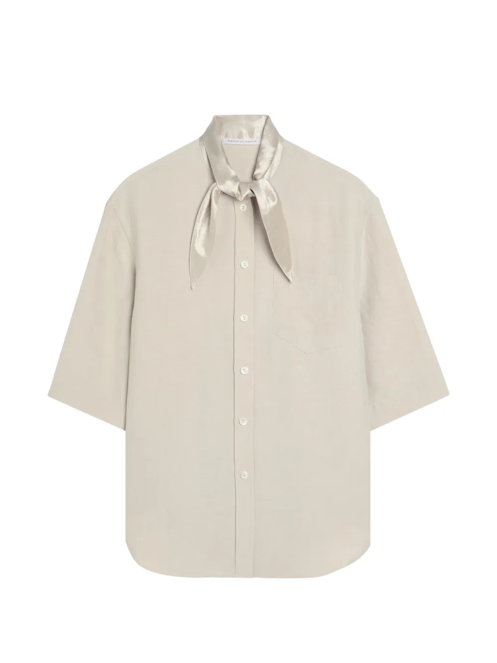 Maria McManus short-sleeve shirt - Toni neutri