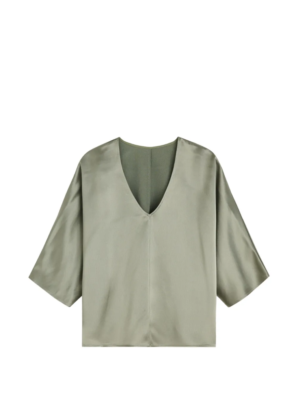By Malene Birger V-neck blouse - Grün