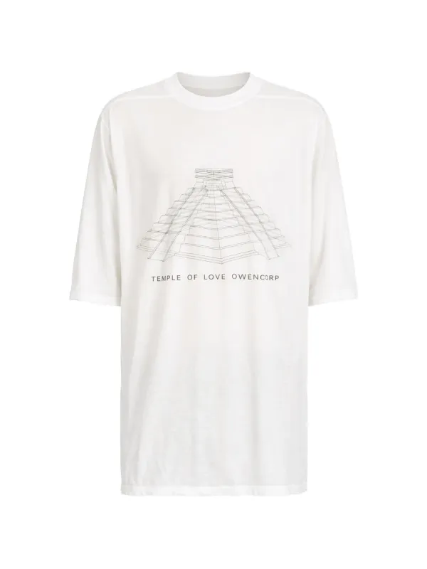 Rick Owens Jumbo SS Graphic-print T-shirt in White