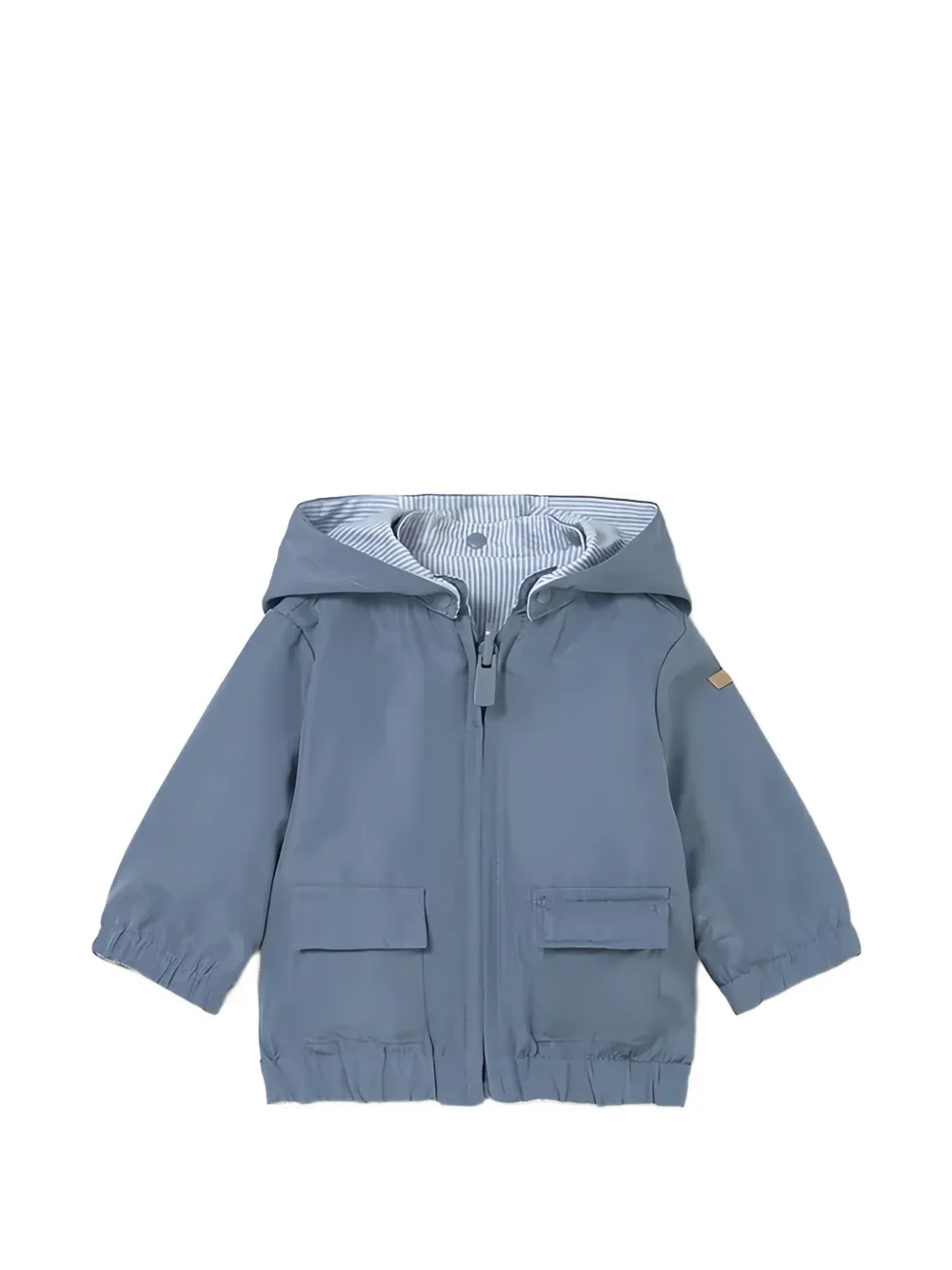  Mayoral Striped Hooded Jacket - Blue 