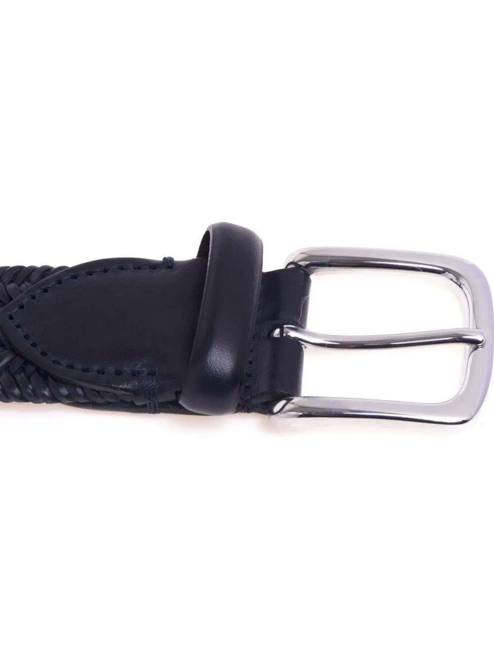  Sergio Gavazzeni Braided Bucle Belt - Blue 