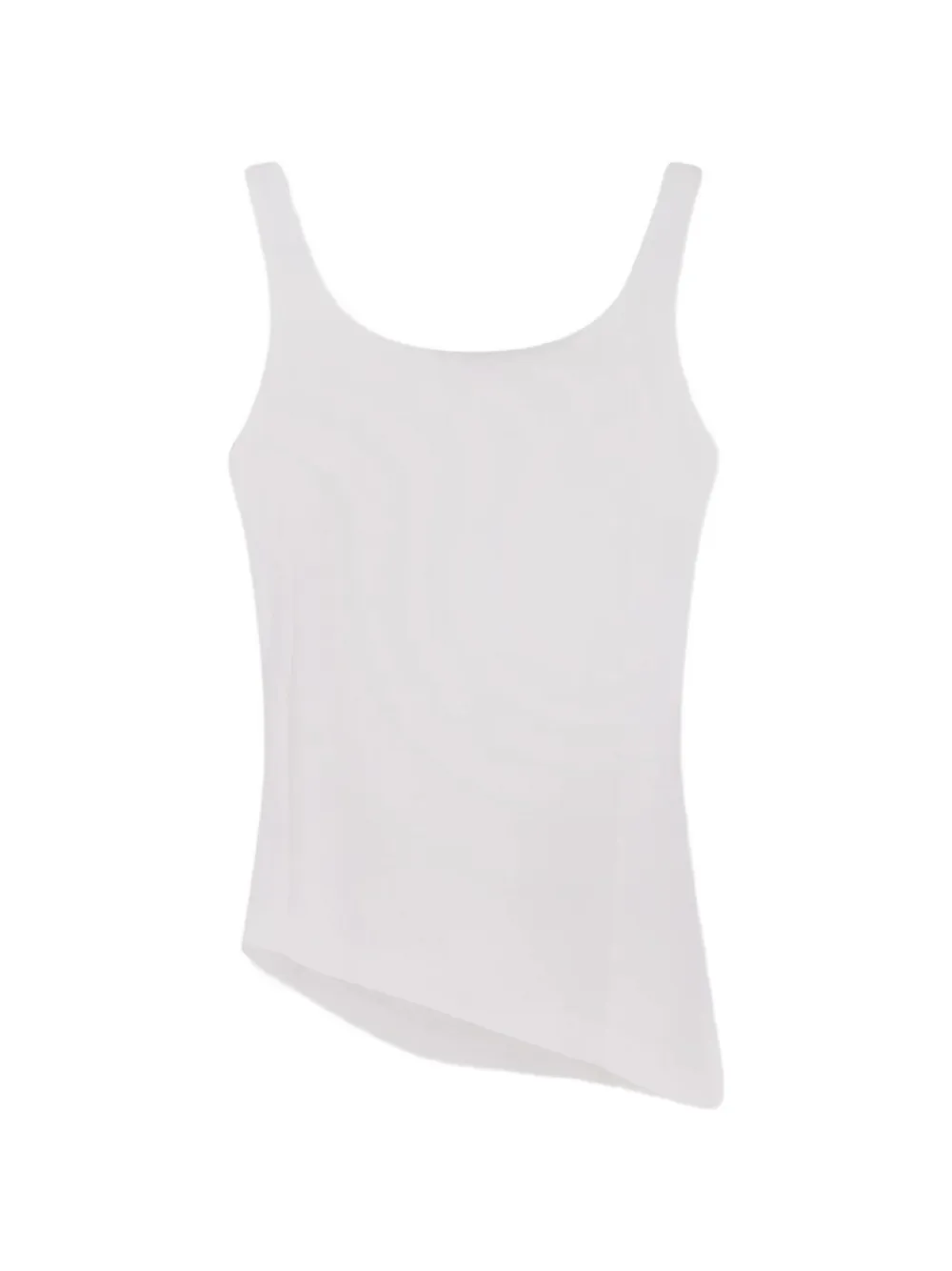  R2w Asymmetric-hem Tank Top - White 