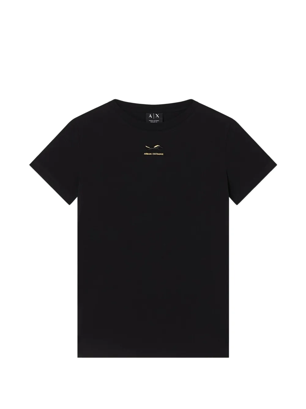 Armani Exchange round-neck logo T-shirt - Nero
