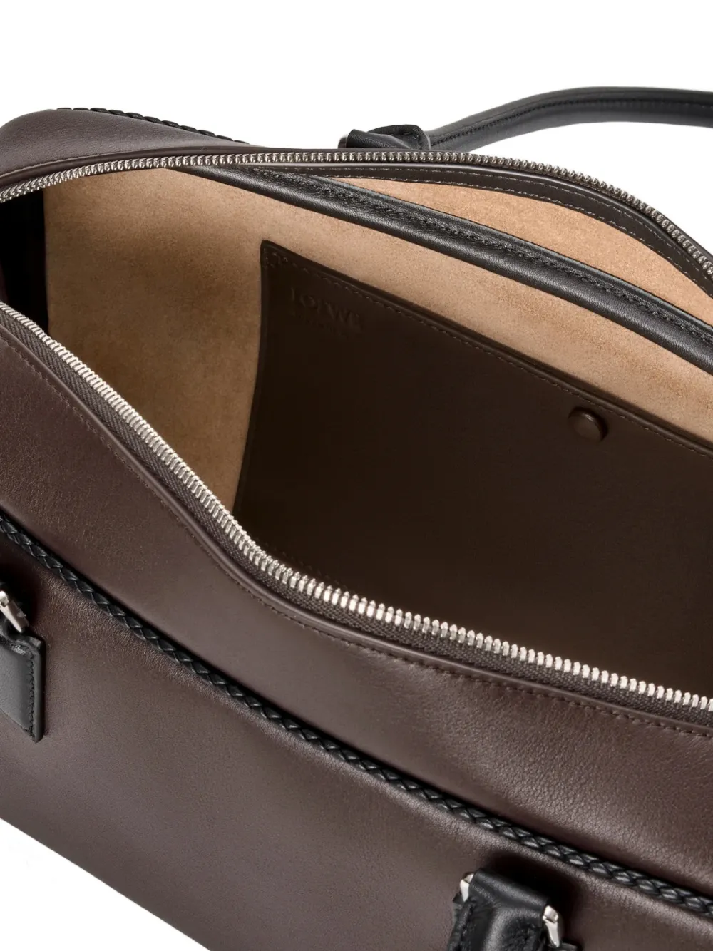 LOEWE Amazona 31 Padlock Tassel Luggage in Brown, view 4