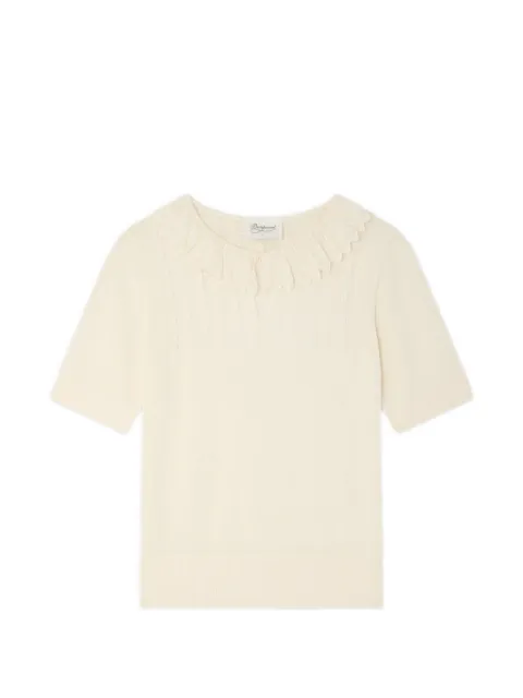 Bonpoint ruffled short-sleeve T-shirt