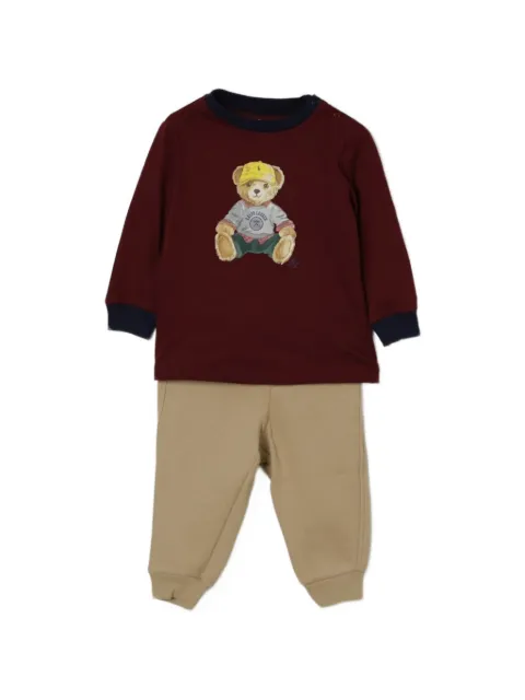 POLO RALPH LAUREN KIDS traje deportivo con motivo Polo Bear