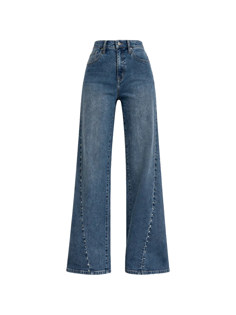 DKNY studded-detail jeans - Blu