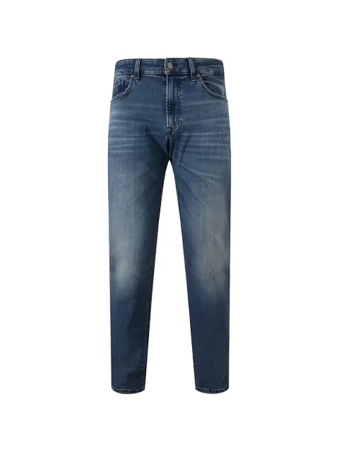 BOSS button-fastening five-pockets jeans