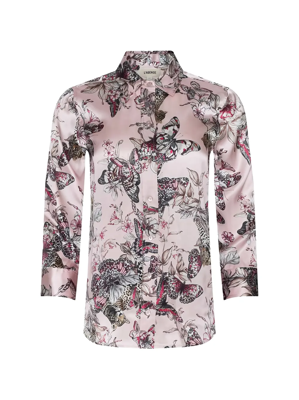 L'Agence Dani butterfly-print blouse - Rosa