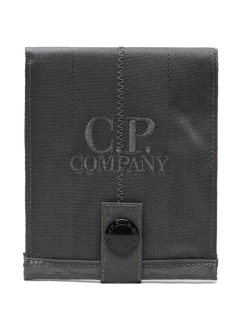 C.P. Company logo-embroidery wallet - Grigio