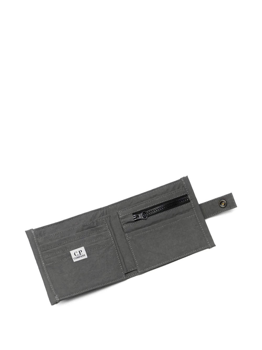  C.p. Company Logo-embroidery Wallet - Grey 