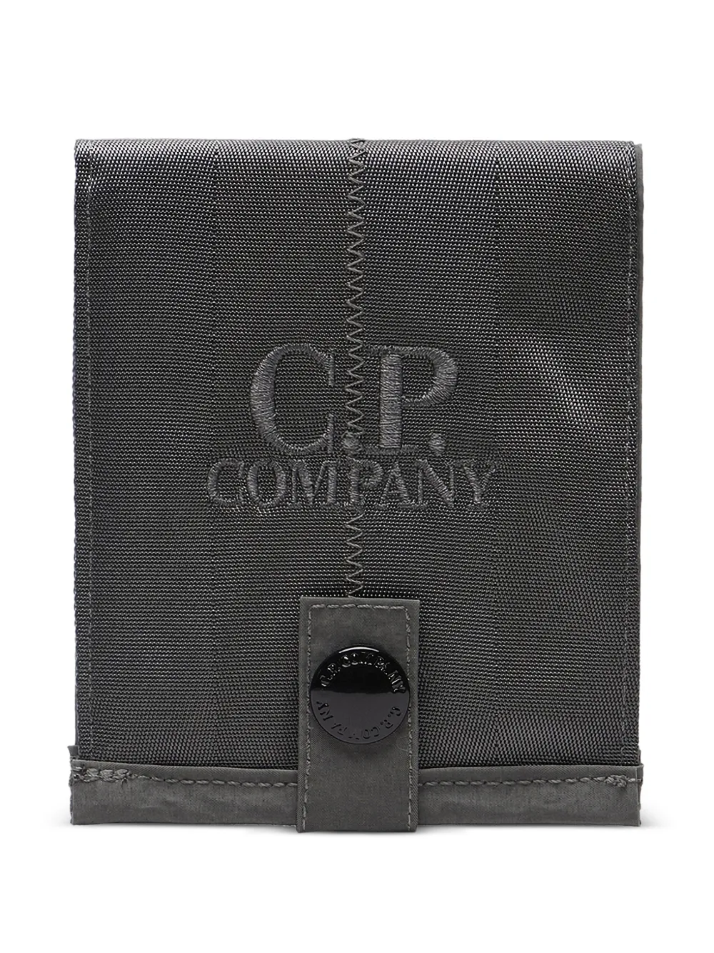 C.P. Company logo-embroidery wallet - Grigio