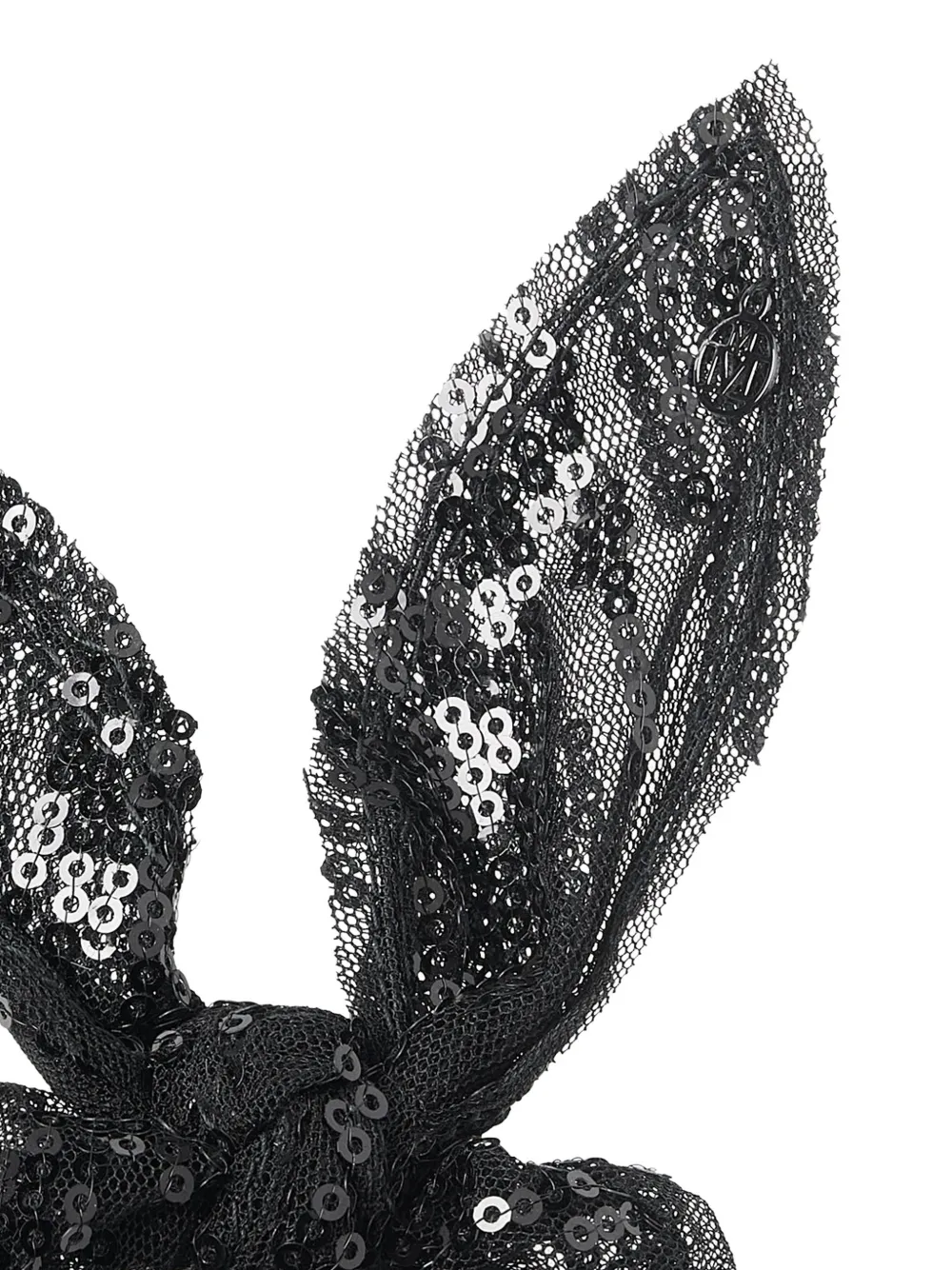Maison Michel Dorothea haarband met pailletten Zwart