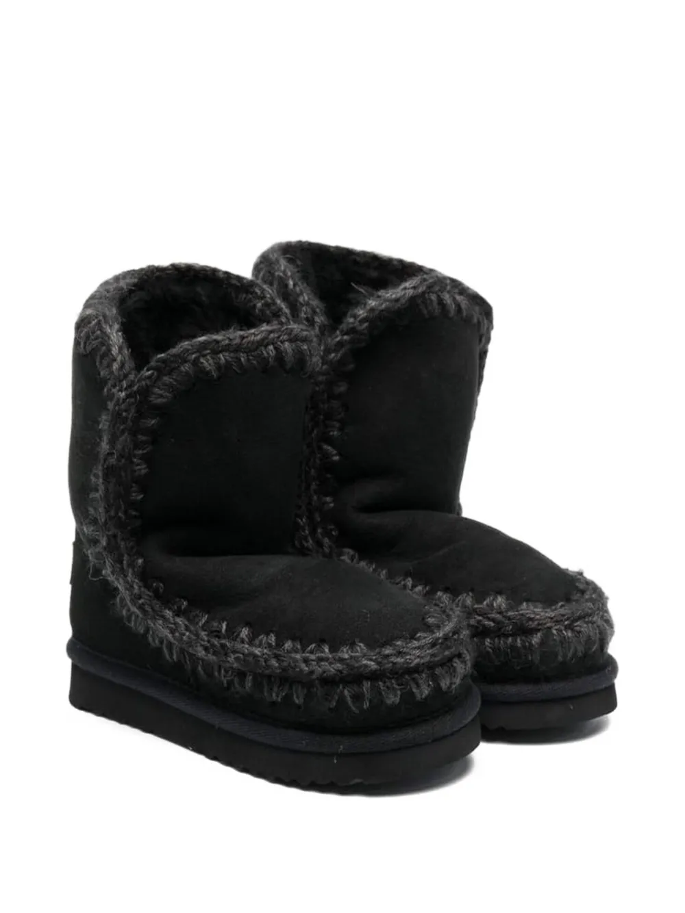 Mou flat ankle boots Zwart