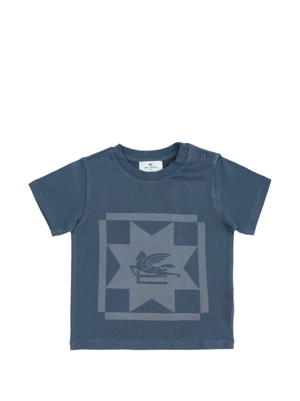 ETRO KIDS graphic-print T-shirt - Blau