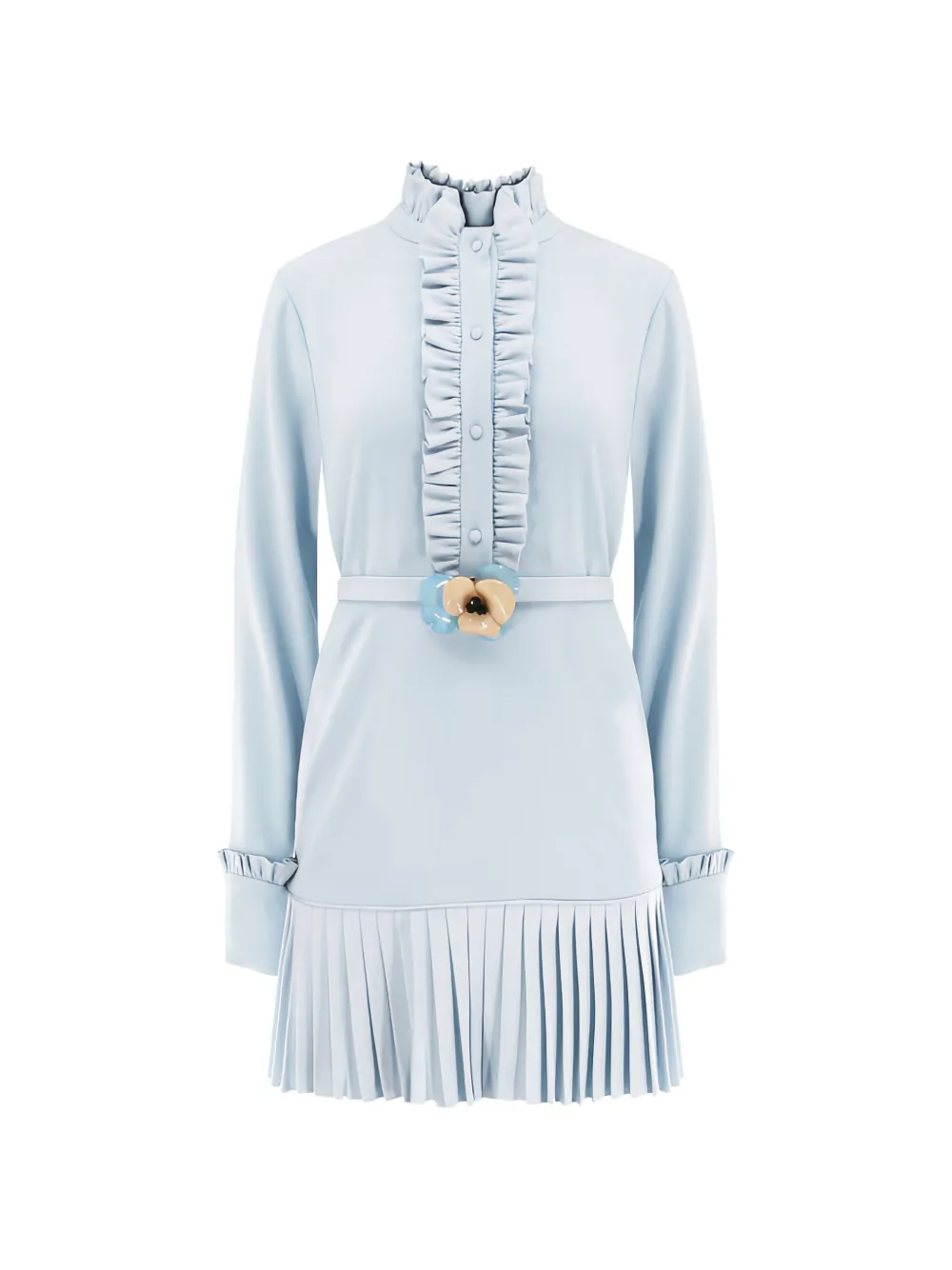 Alexis Romina ruffled pleated dress - Blu