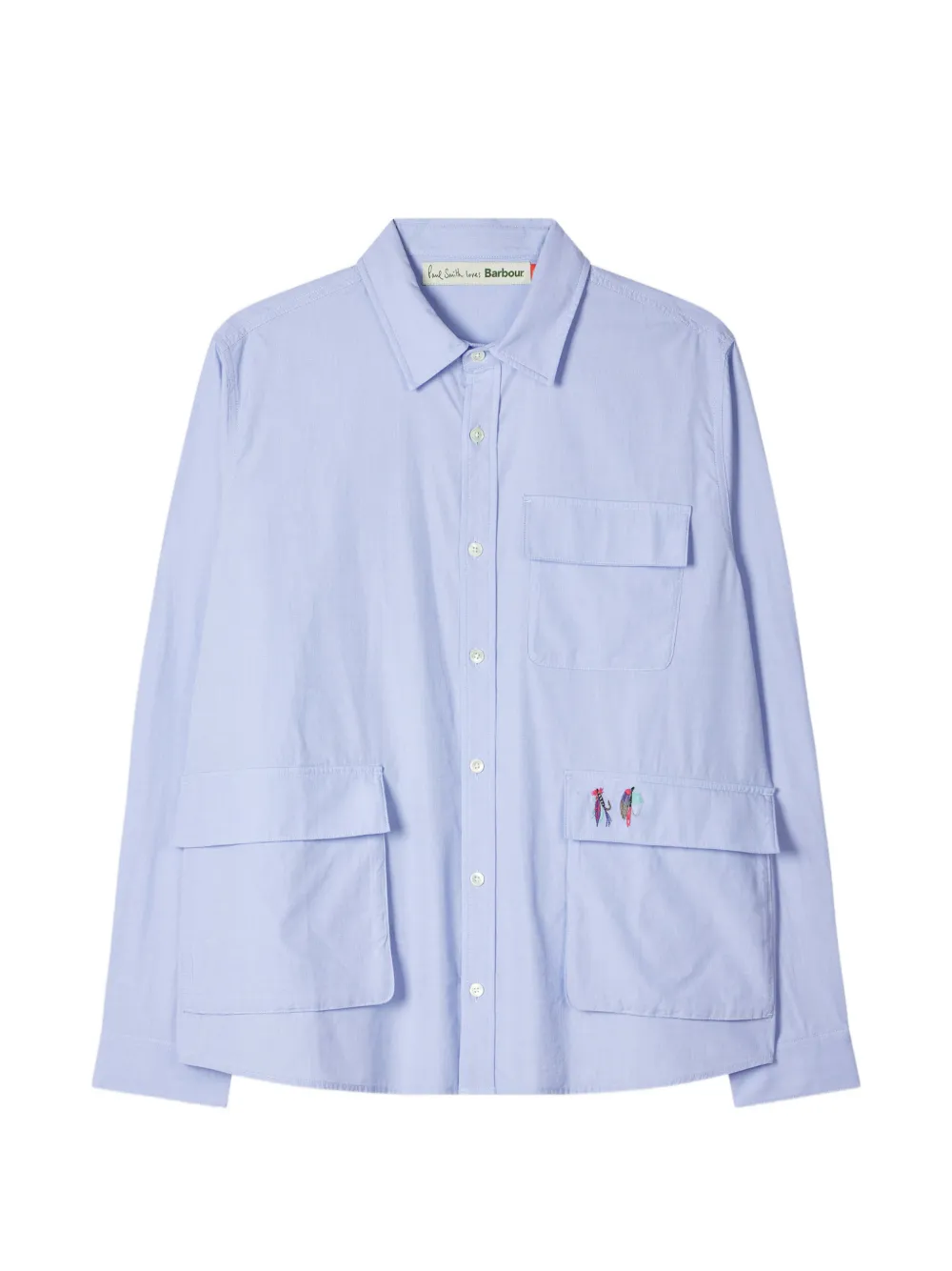 Paul Smith x Barbour Swale embroidered shirt - Blu