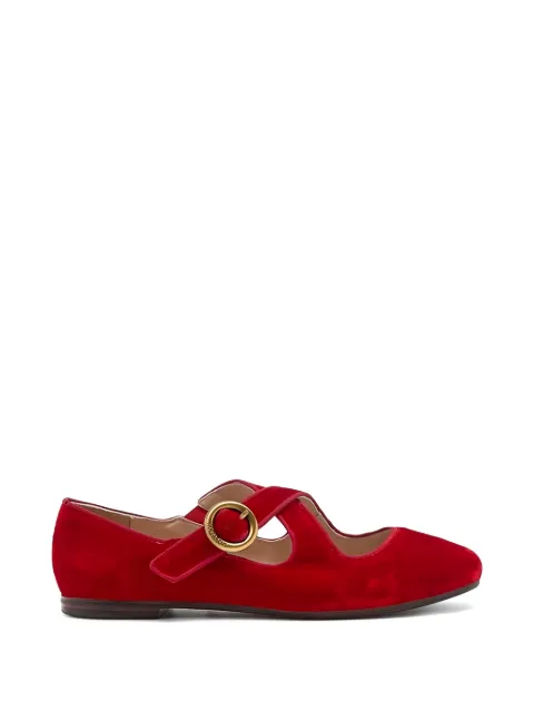 MALIPARMI buckle-fastening strap ballet flats