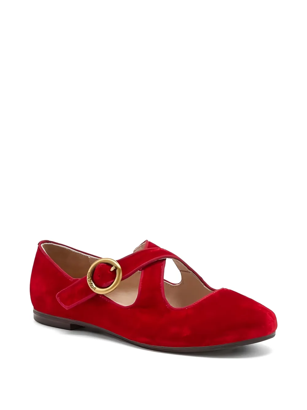 MALIPARMI Ballerina's met gespsluiting Rood