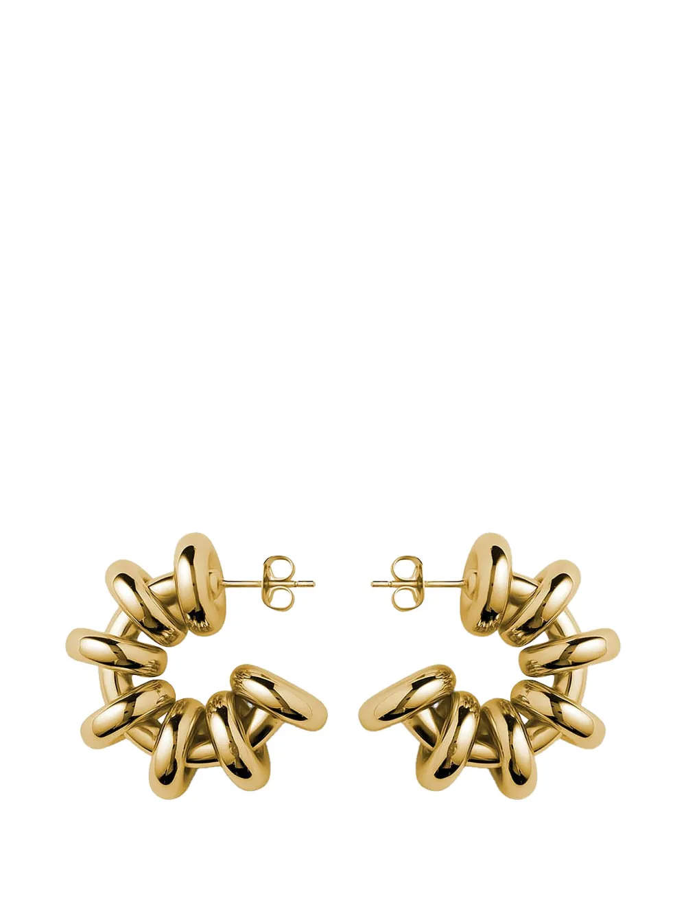 éliou Biblo hoop-design earrings - Oro