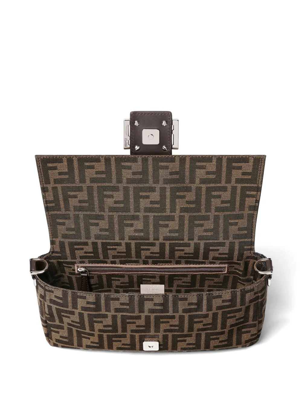 FENDI Baguette shopper met logopatroon Bruin