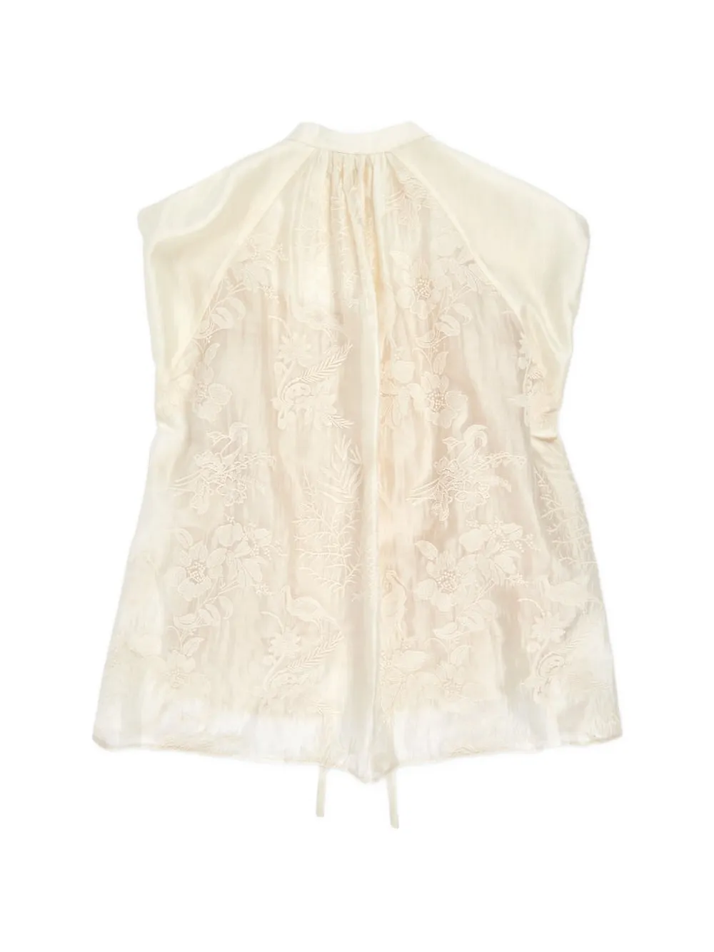 Floral-Embroidered Blouse