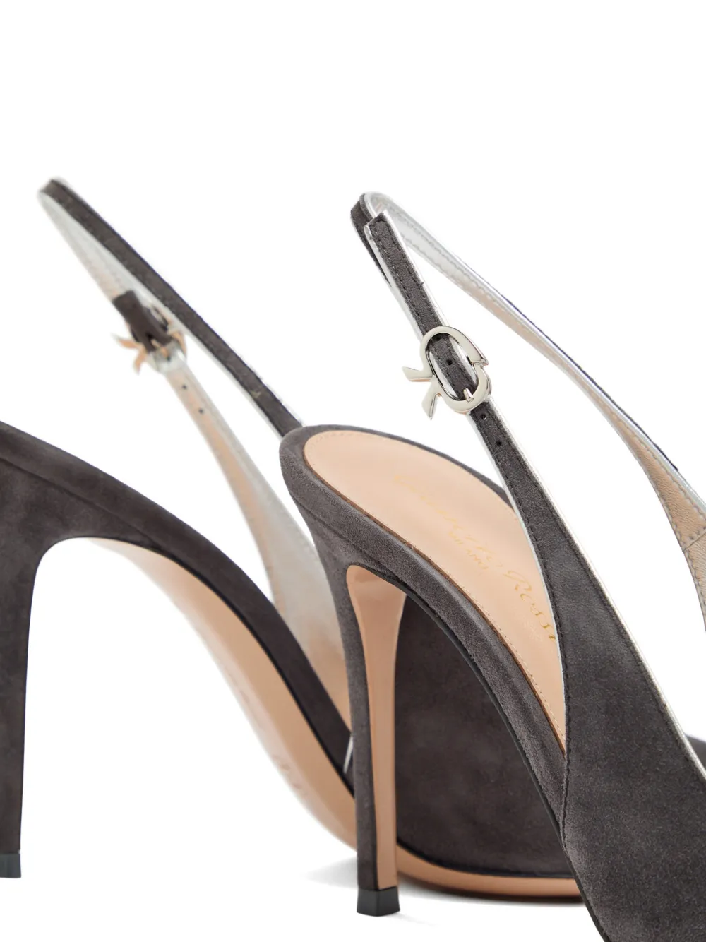 Gianvito Rossi slingback mules Grijs