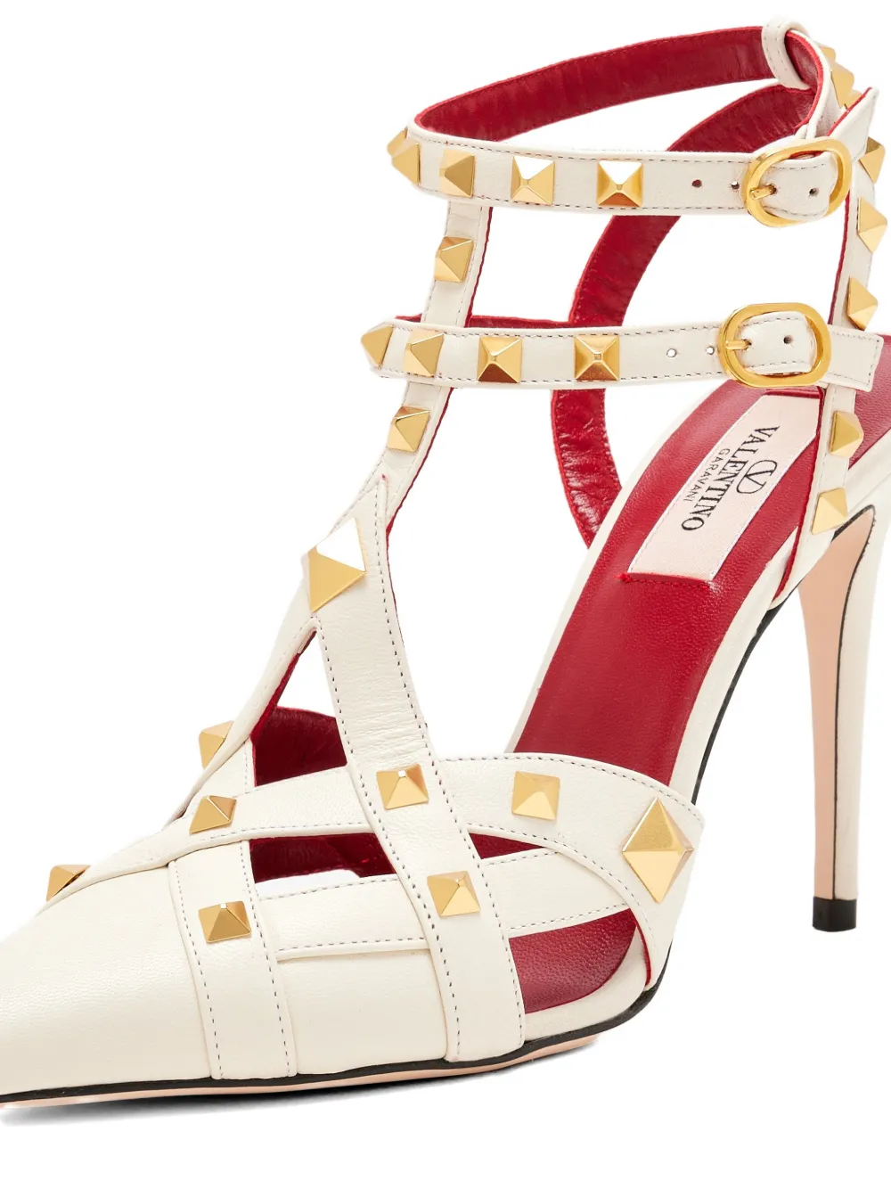 Valentino Garavani Pumps met bandjes Beige