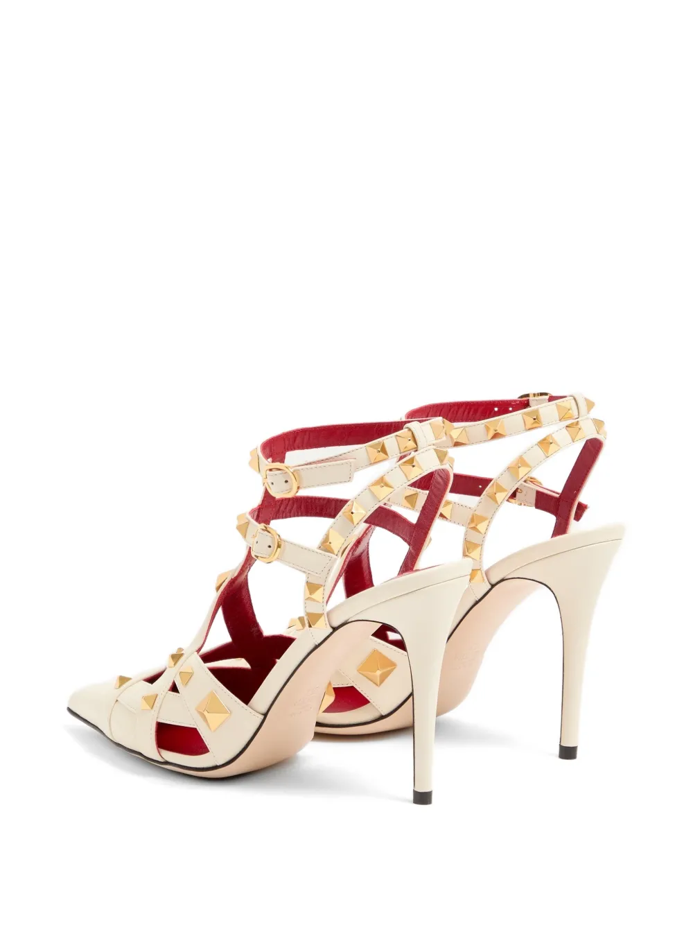 Valentino Garavani Pumps met bandjes Beige
