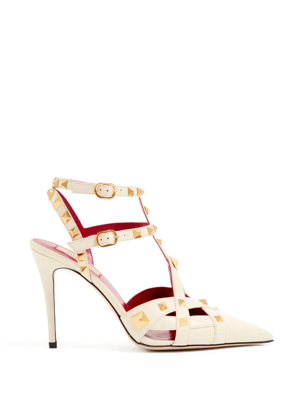 Valentino Garavani Pumps met bandjes Beige