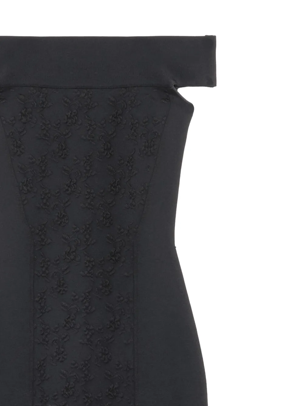 Alexander McQueen Off-shoulder jurk Zwart