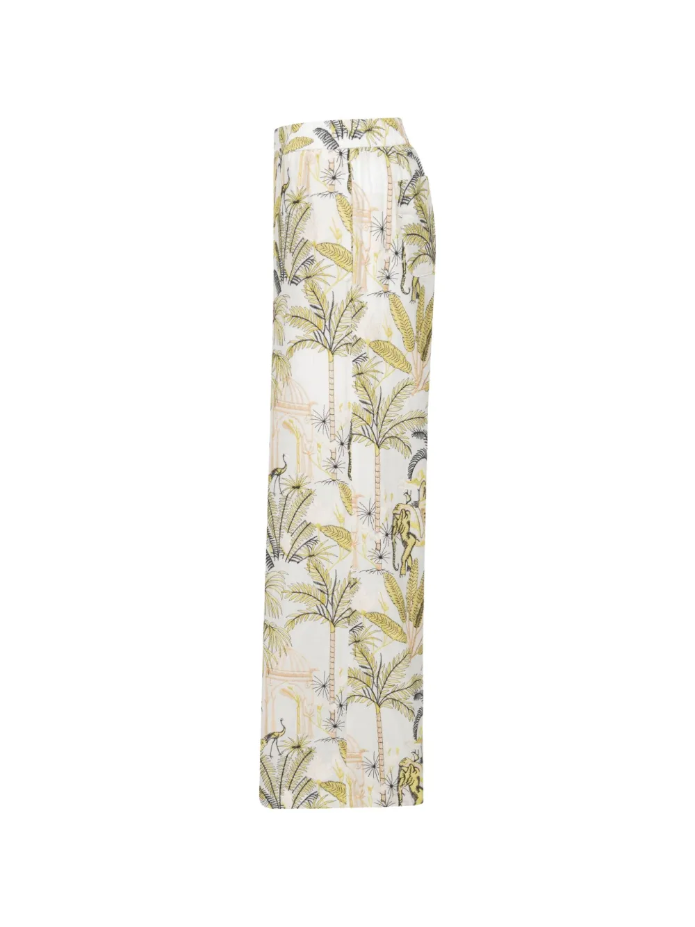  Seductive Rosanne Printed Trousers - White 